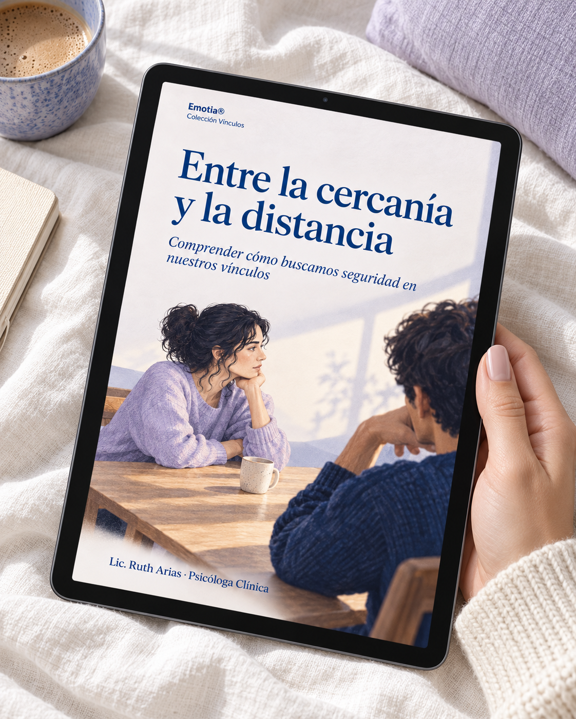 Portada del ebook en una tablet
